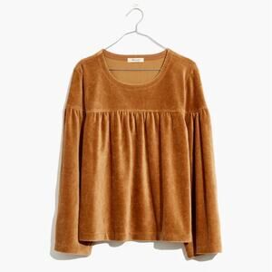 Texture & Thread Corduroy Swing Top Brown M